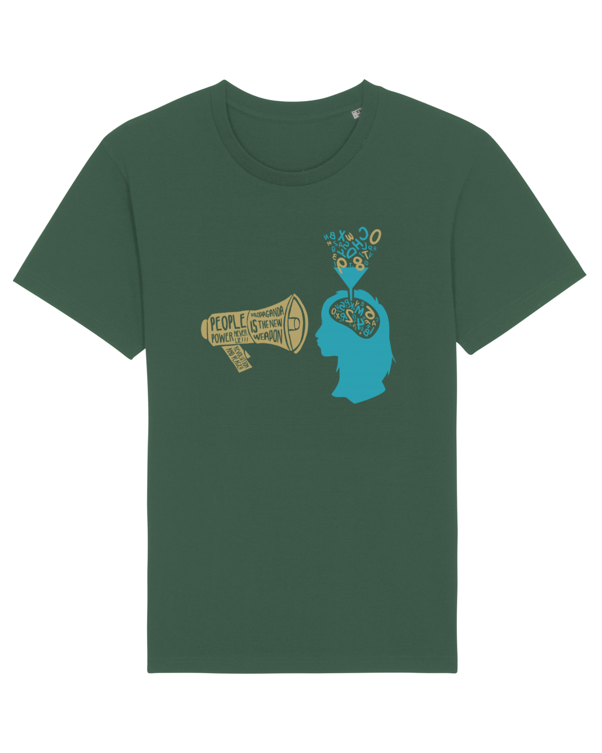 Tricou mânecă scurtă Unisex Rocker Bottle Green