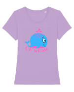 Oh Whale  Tricou mânecă scurtă guler larg fitted Damă Expresser