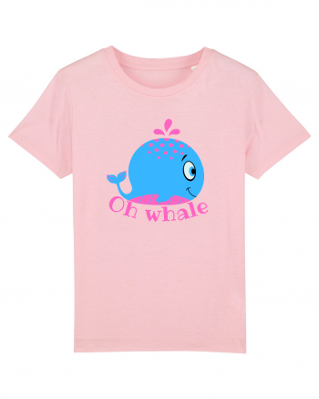 Oh Whale  Cotton Pink