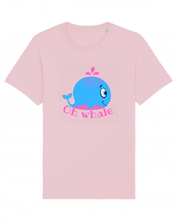 Oh Whale  Cotton Pink