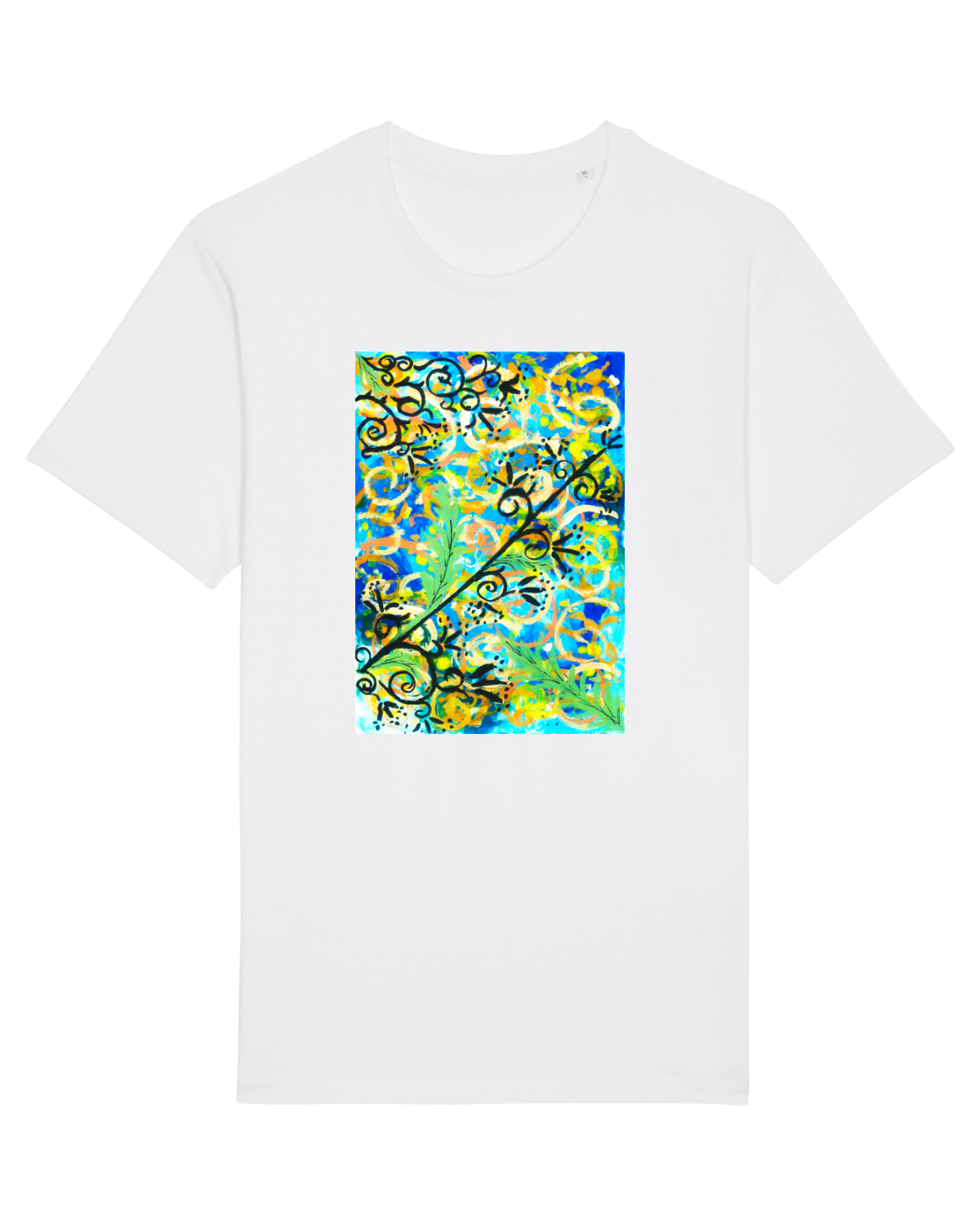 Tricou mânecă scurtă Unisex Rocker White