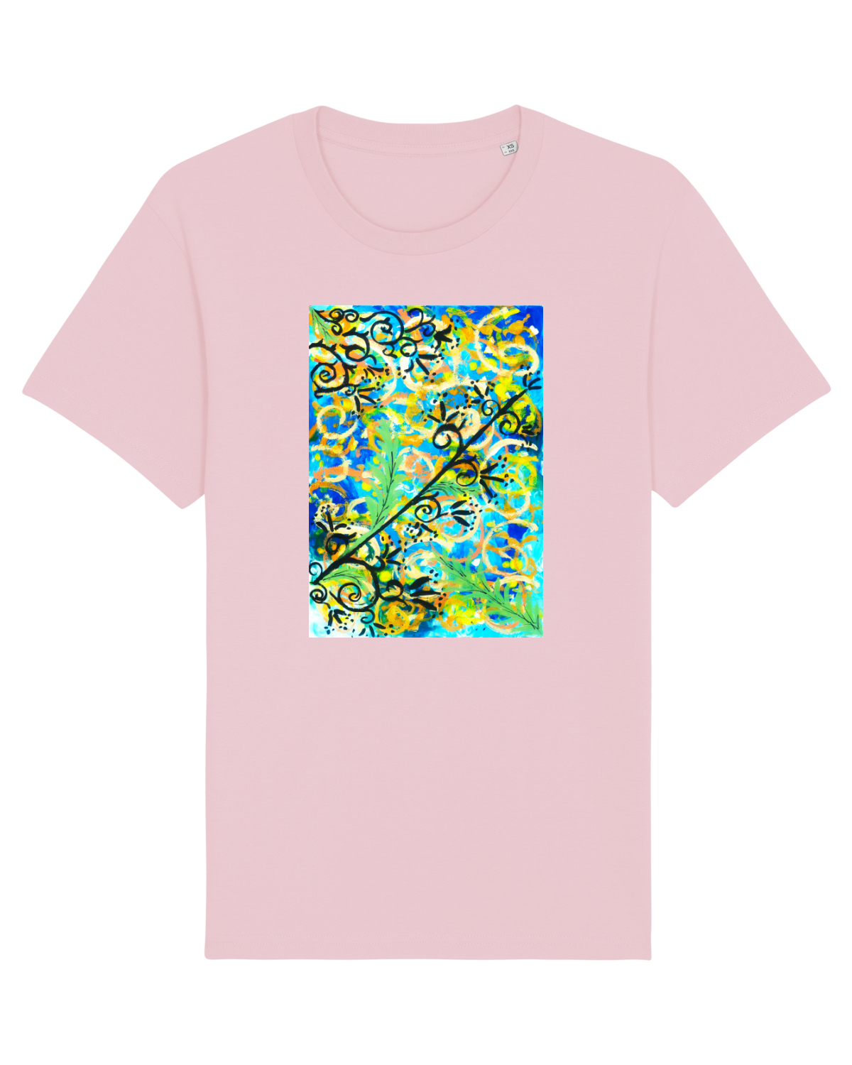 Tricou mânecă scurtă Unisex Rocker Cotton Pink