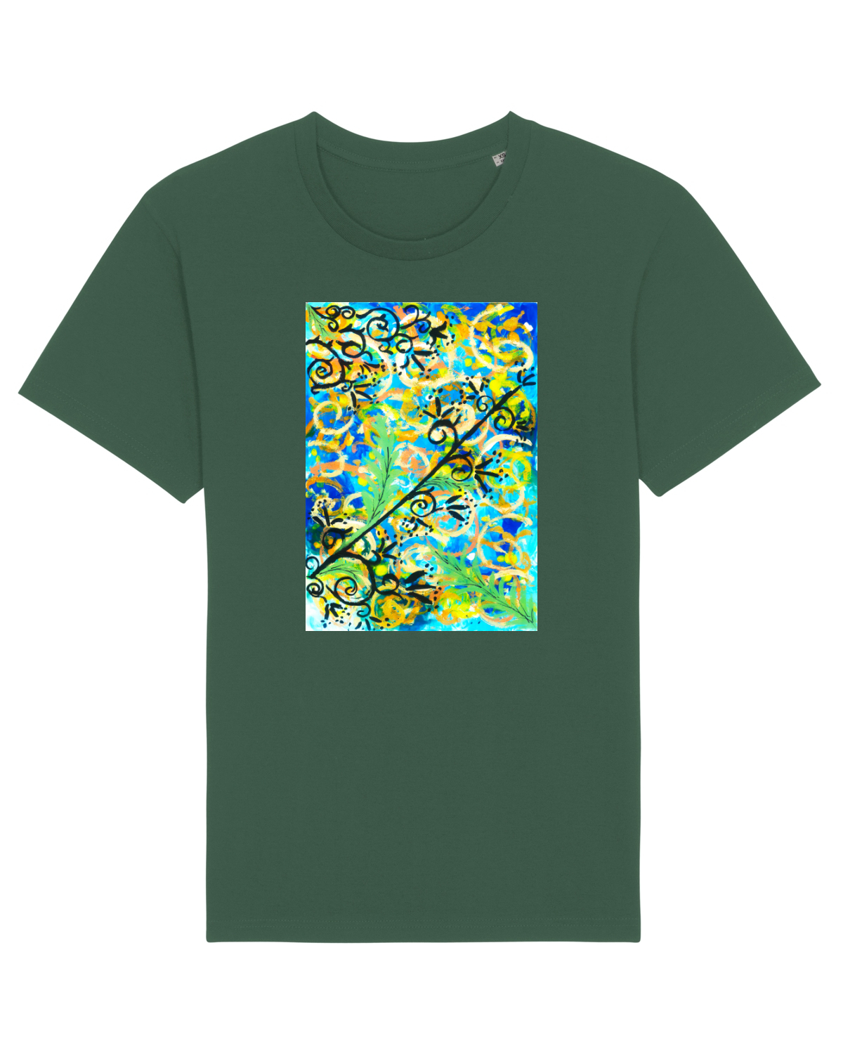 Tricou mânecă scurtă Unisex Rocker Bottle Green