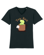 Tea-Rex Tricou mânecă scurtă guler V Bărbat Presenter