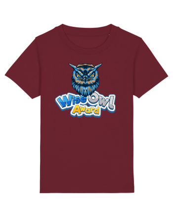 wise owl award Burgundy