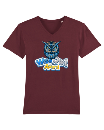 wise owl award Burgundy