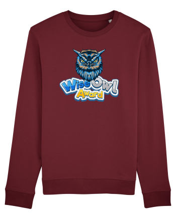 wise owl award Burgundy