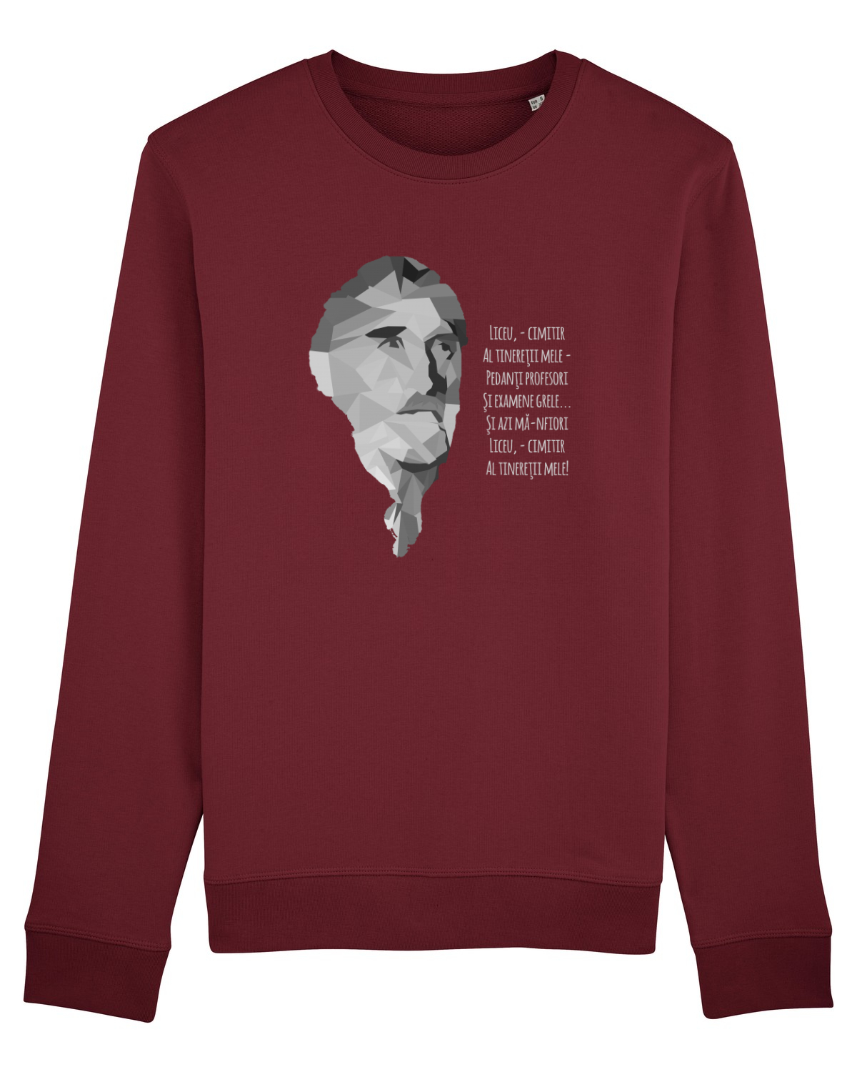 Bluză mânecă lungă Unisex Rise Burgundy