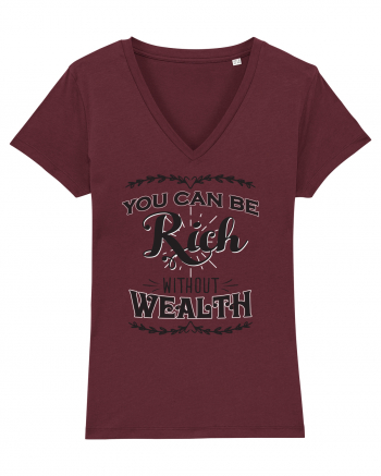 Rich without Wealth Burgundy