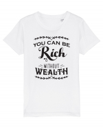 Rich without Wealth Tricou mânecă scurtă  Copii Mini Creator