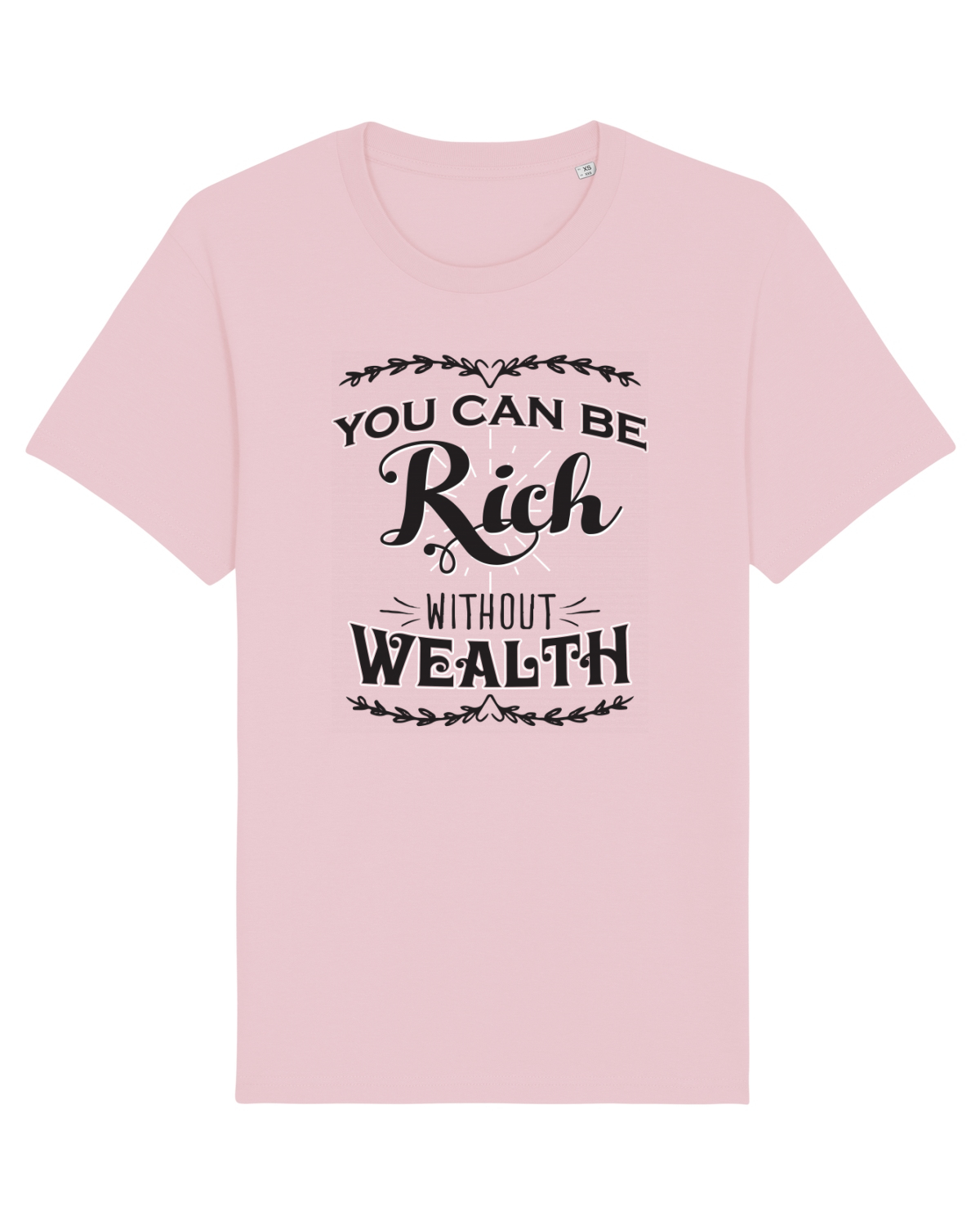 Tricou mânecă scurtă Unisex Rocker Cotton Pink