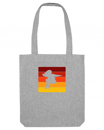 Retro Skateboarding Girl Sunset - Skater For Life Heather Grey