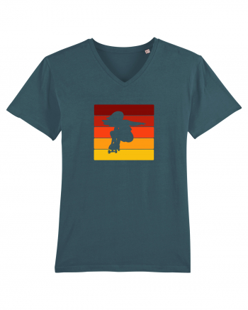 Retro Skateboarding Girl Sunset - Skater For Life Stargazer