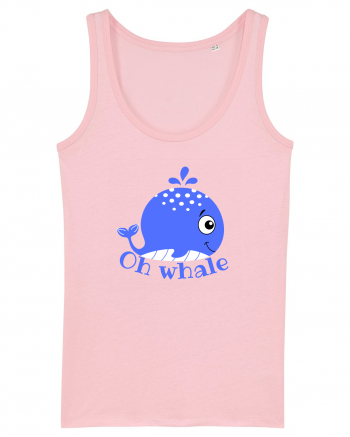 Oh Whale  Cotton Pink