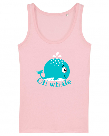 Oh Whale  Cotton Pink