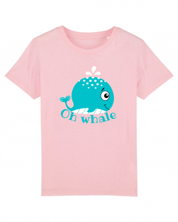 Oh Whale  Cotton Pink