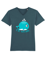 Oh Whale  Tricou mânecă scurtă guler V Bărbat Presenter