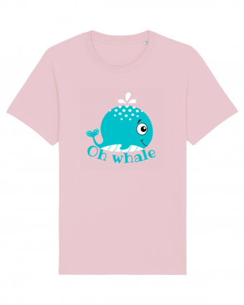 Oh Whale  Cotton Pink