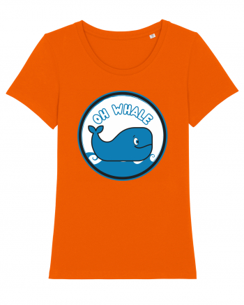 Oh Whale  Bright Orange