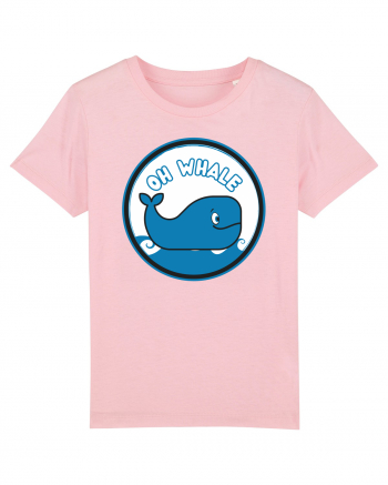 Oh Whale  Cotton Pink