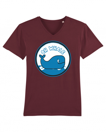 Oh Whale  Burgundy