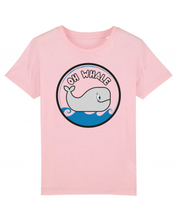 Oh Whale  Cotton Pink