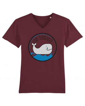 Oh Whale  Burgundy