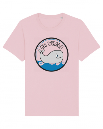 Oh Whale  Cotton Pink