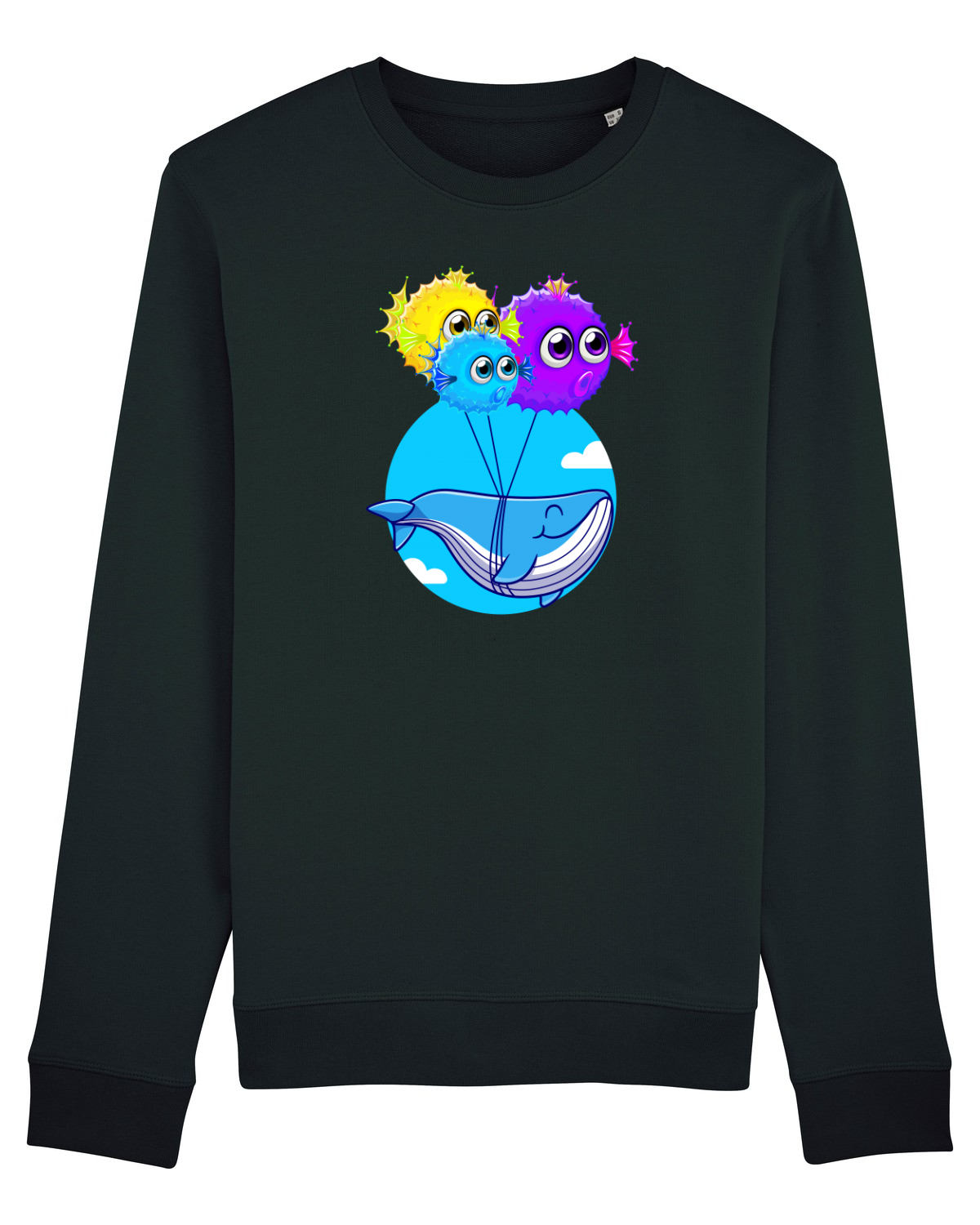 Bluză mânecă lungă Unisex Rise Black