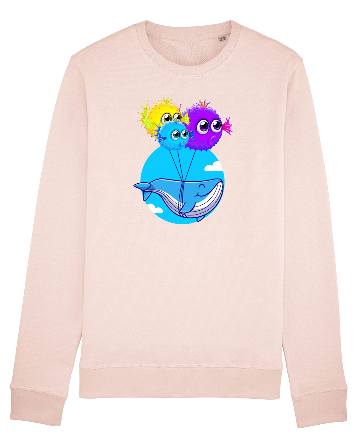 Bluză mânecă lungă Unisex Rise Candy Pink