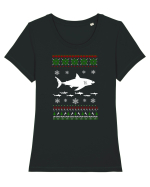 RECHIN Tricou mânecă scurtă guler larg fitted Damă Expresser