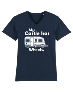 My castle has wheels Tricou mânecă scurtă guler V Bărbat Presenter