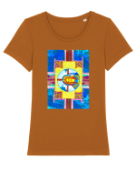 Protector Tricou mânecă scurtă guler larg fitted Damă Expresser