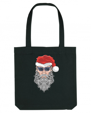 Hippie Cool Bearded Santa Black