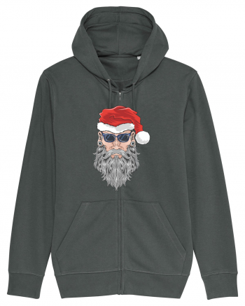 Hippie Cool Bearded Santa Anthracite