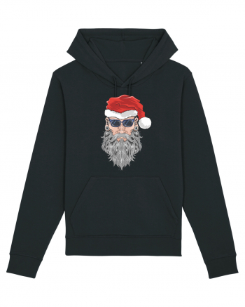 Hippie Cool Bearded Santa Black