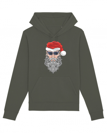 Hippie Cool Bearded Santa Khaki