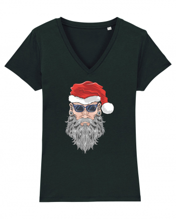 Hippie Cool Bearded Santa Black