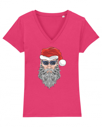 Hippie Cool Bearded Santa Raspberry