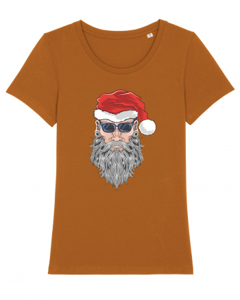 Hippie Cool Bearded Santa Roasted Orange