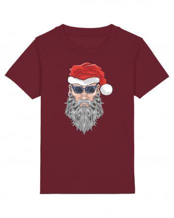 Hippie Cool Bearded Santa Burgundy