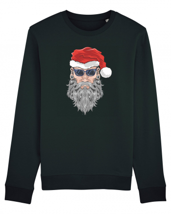 Hippie Cool Bearded Santa Black