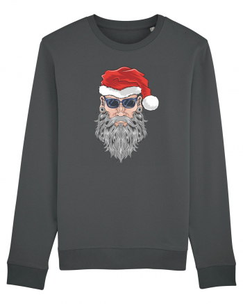 Hippie Cool Bearded Santa Anthracite