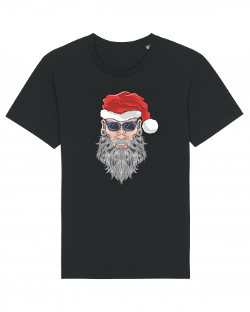 Hippie Cool Bearded Santa Black