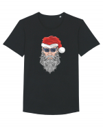 Hippie Cool Bearded Santa Tricou mânecă scurtă guler larg Bărbat Skater