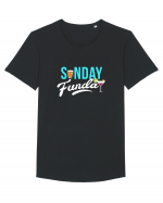 Sunday Funday Tricou mânecă scurtă guler larg Bărbat Skater