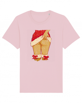 Sexy Christmas Distressed Cotton Pink