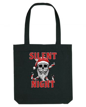 Silent Night Skull Santa Black