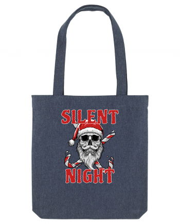 Silent Night Skull Santa Midnight Blue