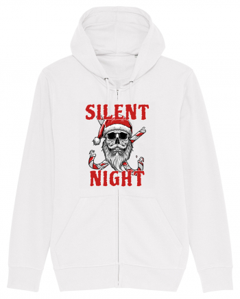 Silent Night Skull Santa White